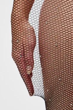 pieces Strumpbyxor pcClaire Fishnet Glitter Tights
