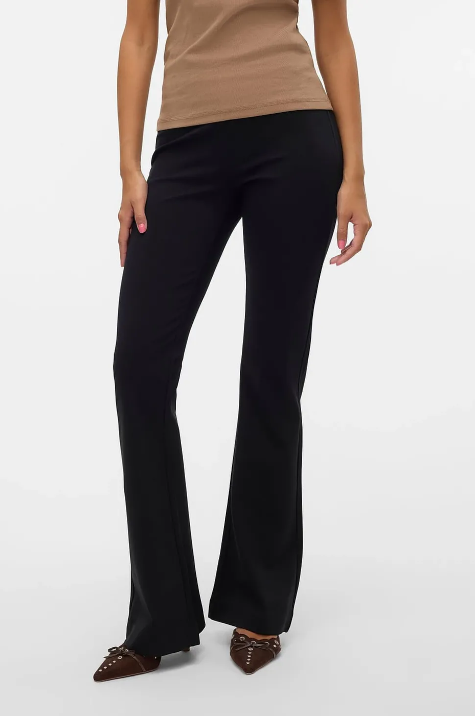 Vero Moda Byxor vmKamma NW Flared Jersey Pant