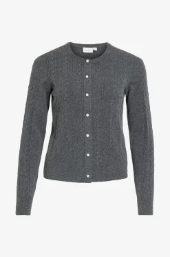 Vila Cardigan Vikerry Cable L/S Knit Cardigan-Noo