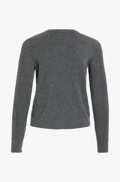 Vila Cardigan Vikerry Cable L/S Knit Cardigan-Noo