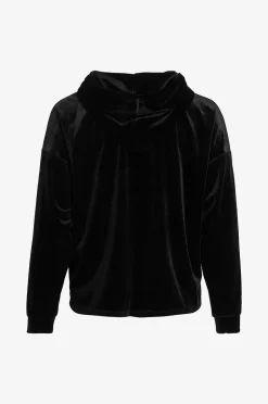 Vila Huvtröja viEmily L/S Velvet Hoodie/r