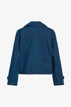 Vila Jeansjacka viNata L/S Short Denim Trenchcoat