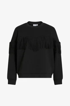 Vila Sweatshirt viReflect L/S O-neck Fringe