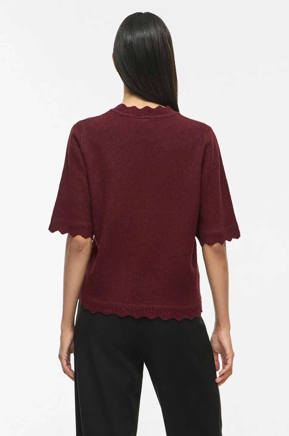 Vila Tröja Vinikolina O-Neck 2/4 Knit Top - No