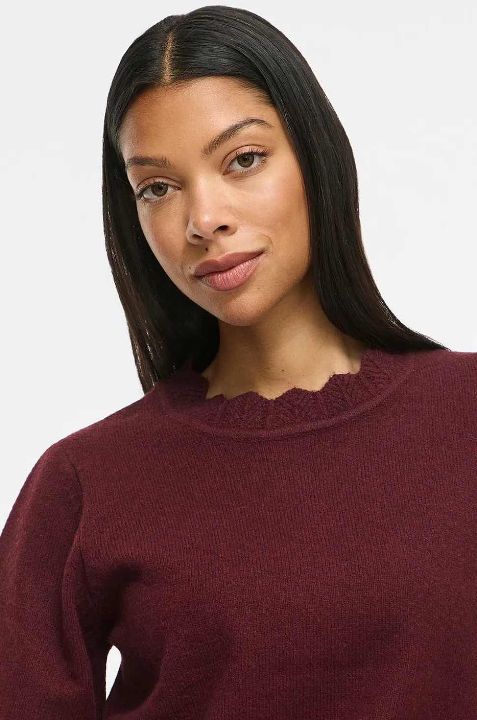 Vila Tröja Vinikolina O-Neck 2/4 Knit Top - No
