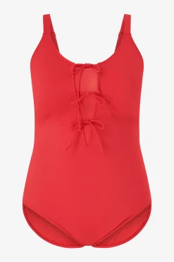 Zizzi Baddräkt sPauline Tie Swimsuit Solid