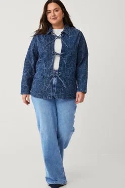 Zizzi Jeansjacka caTami L/S Indoor Jacket