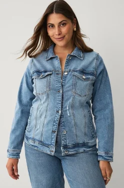 Zizzi Jeansjacka jAlli L/S Jacket