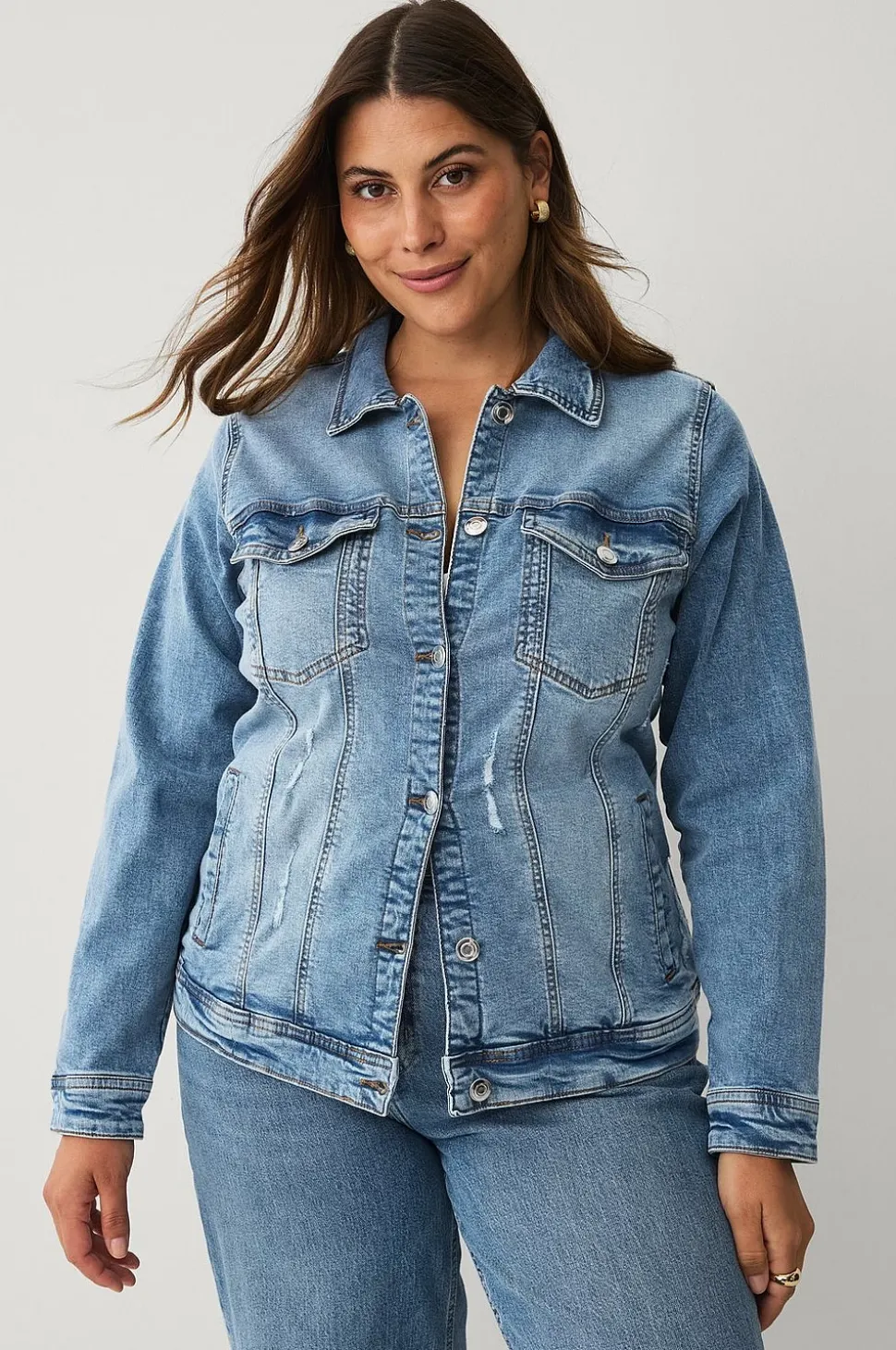 Zizzi Jeansjacka jAlli L/S Jacket