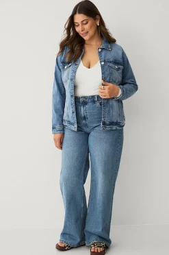 Zizzi Jeansjacka jAlli L/S Jacket