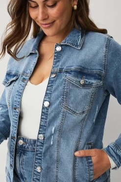 Zizzi Jeansjacka jAlli L/S Jacket
