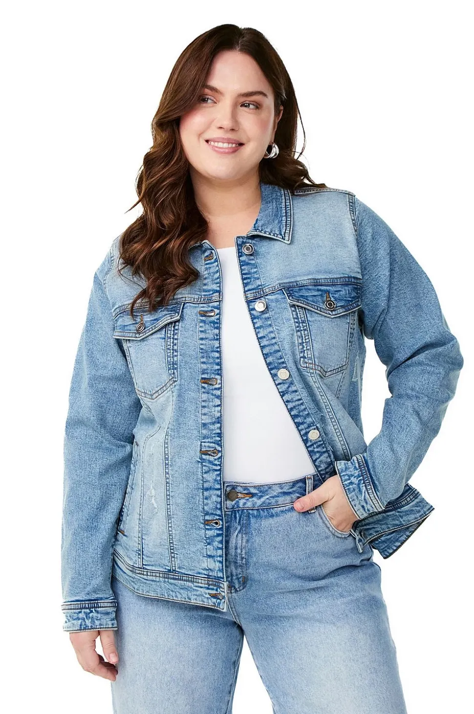 Zizzi Jeansjacka jAlli L/S Jacket