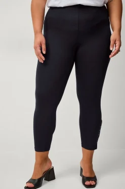 Zizzi Leggings Leggings 3/4 Button